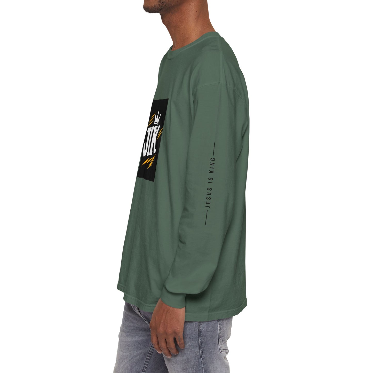 JIK Crown Long Sleeve — Bold Men's Tee