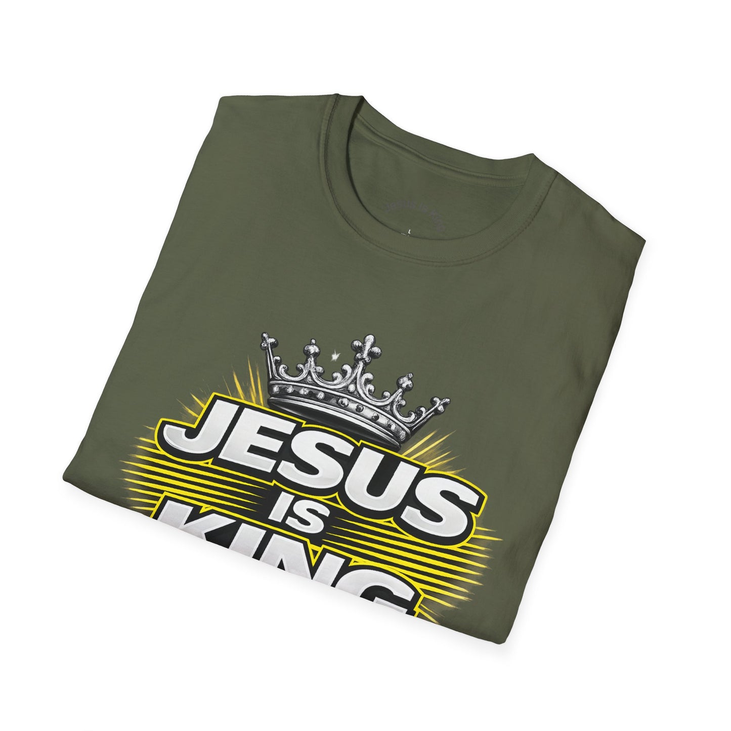 Jesus Is King — Graphic Tee with Crown