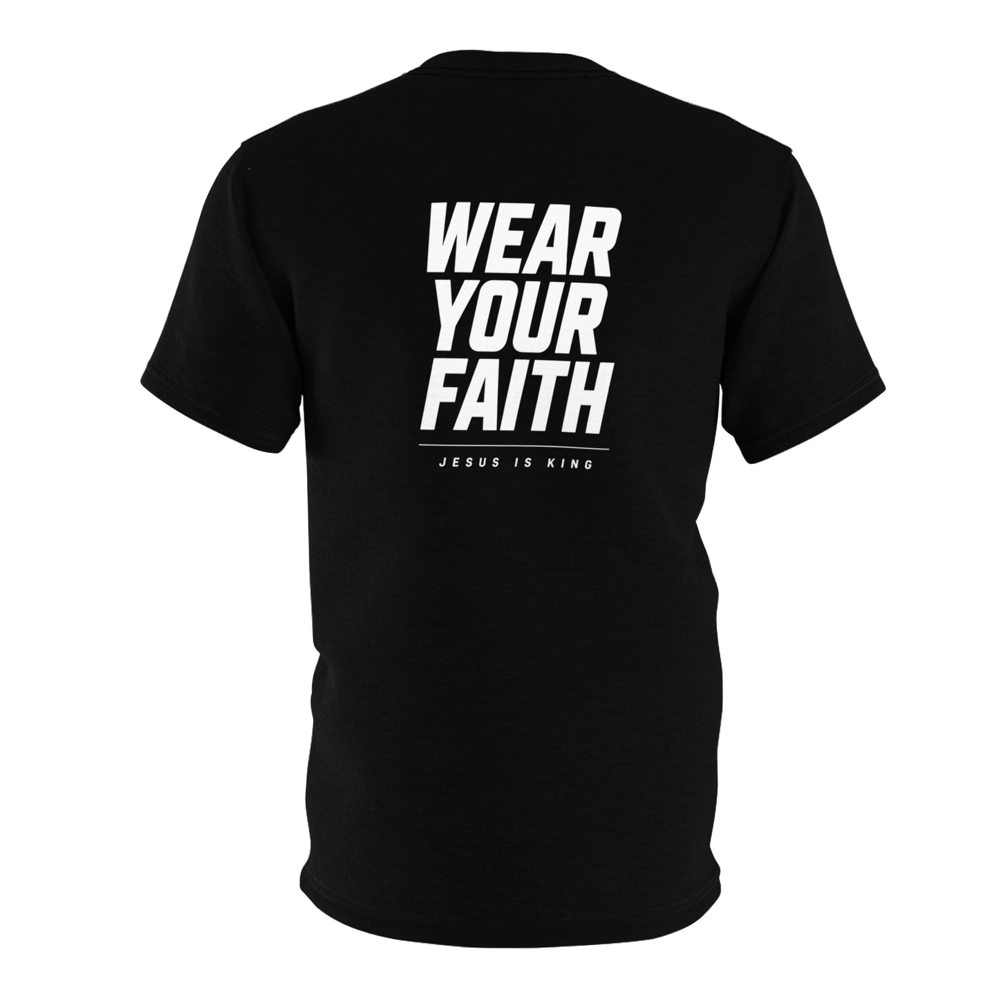 JIK Striped Logo Tee — Retro Athletic Black T‑Shirt
