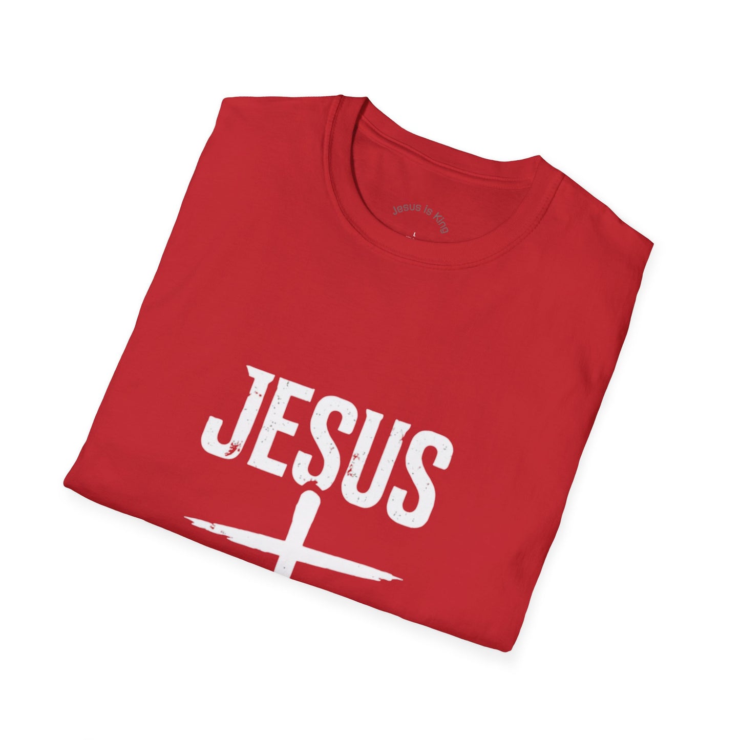 Cross Mark “Jesus Is King” — Unisex Tee