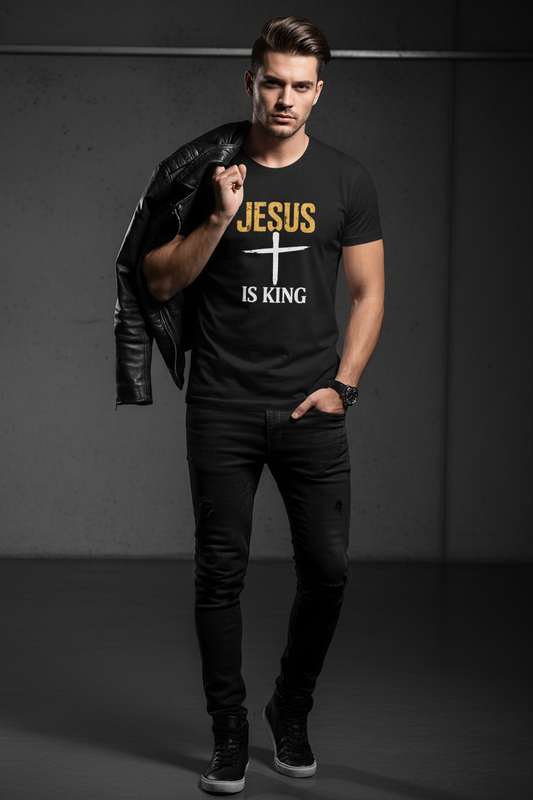 Jesus Is King —Bold Cross Tee