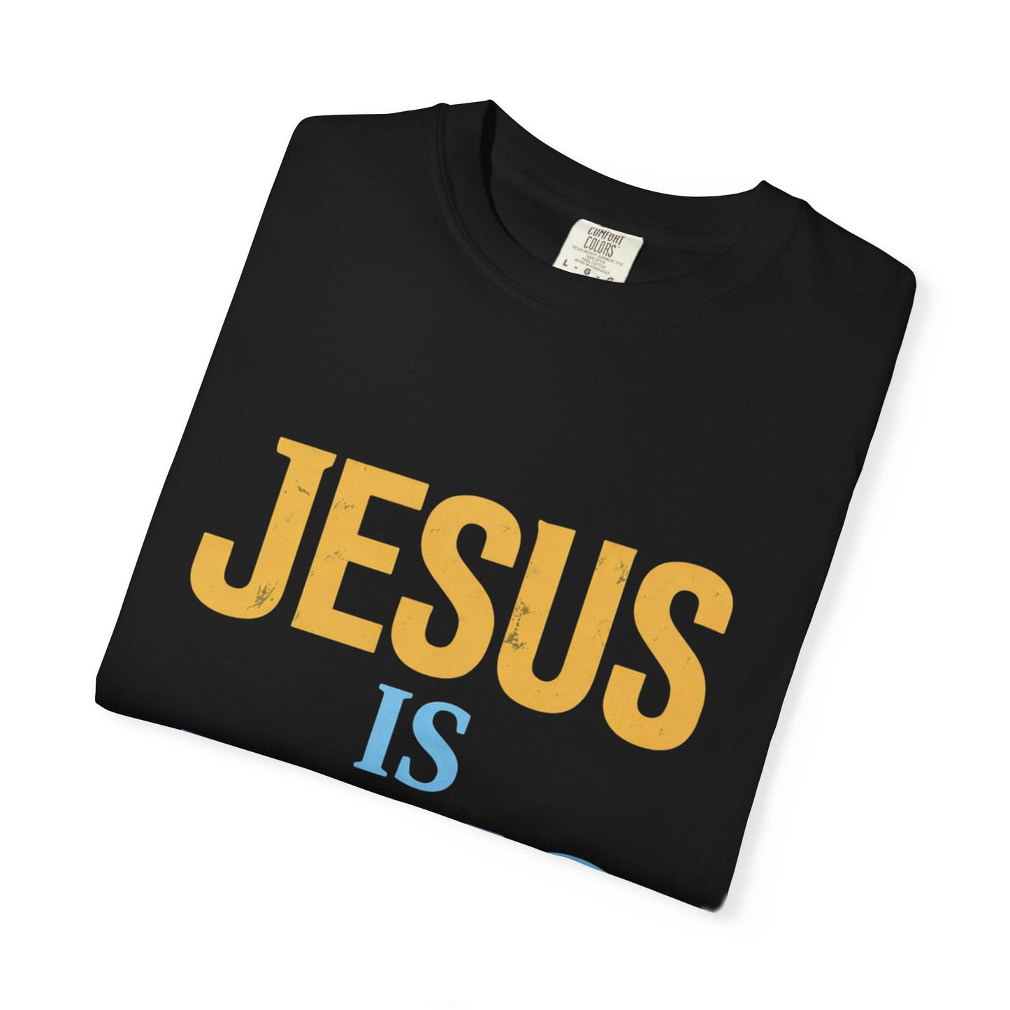 Jesus is King-Classic contrast tee