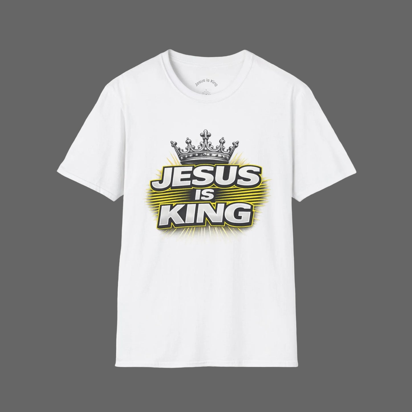 Jesus Is King  — Graphic Tee with Crown
