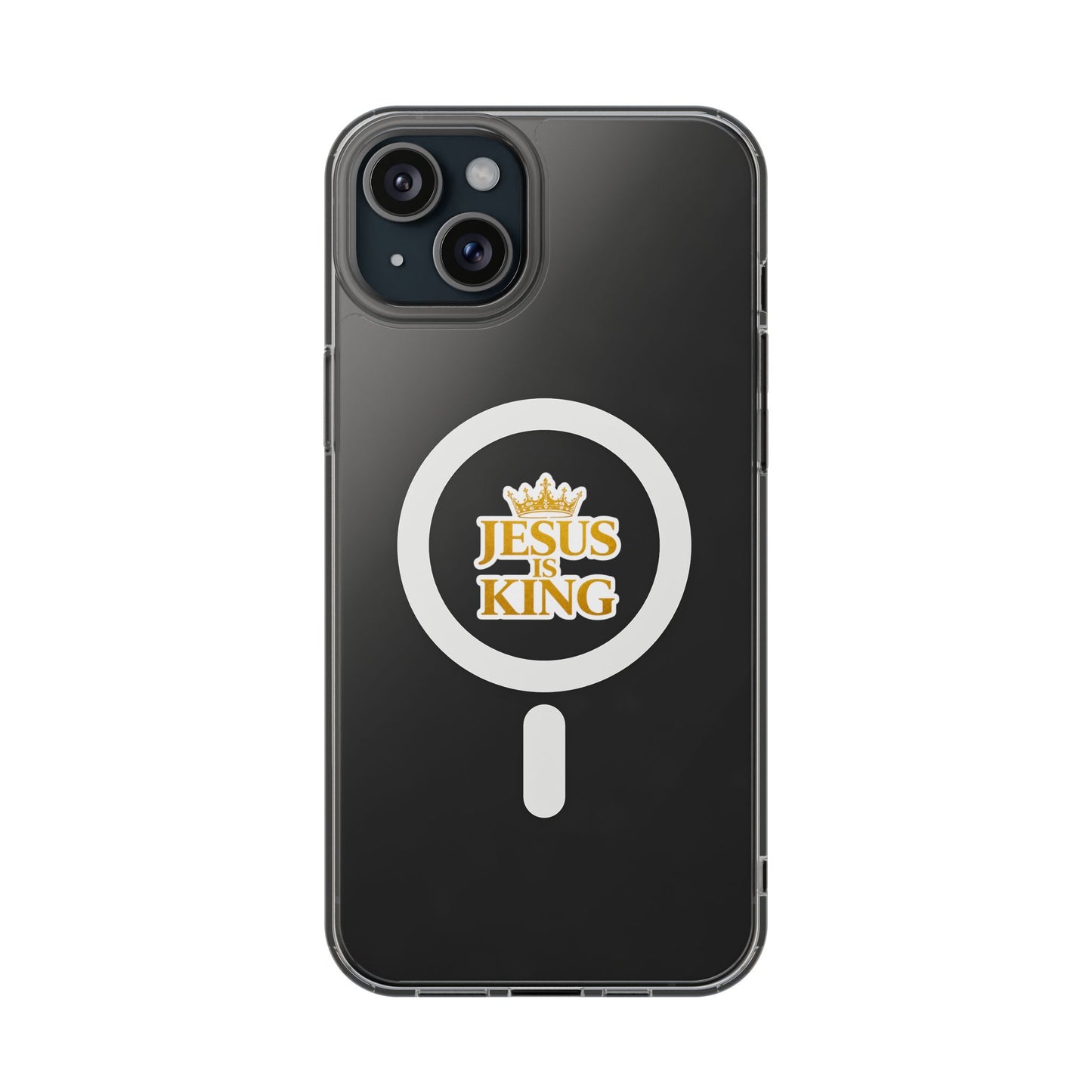 Jesus is King  — Clear Magnetic Phone Case