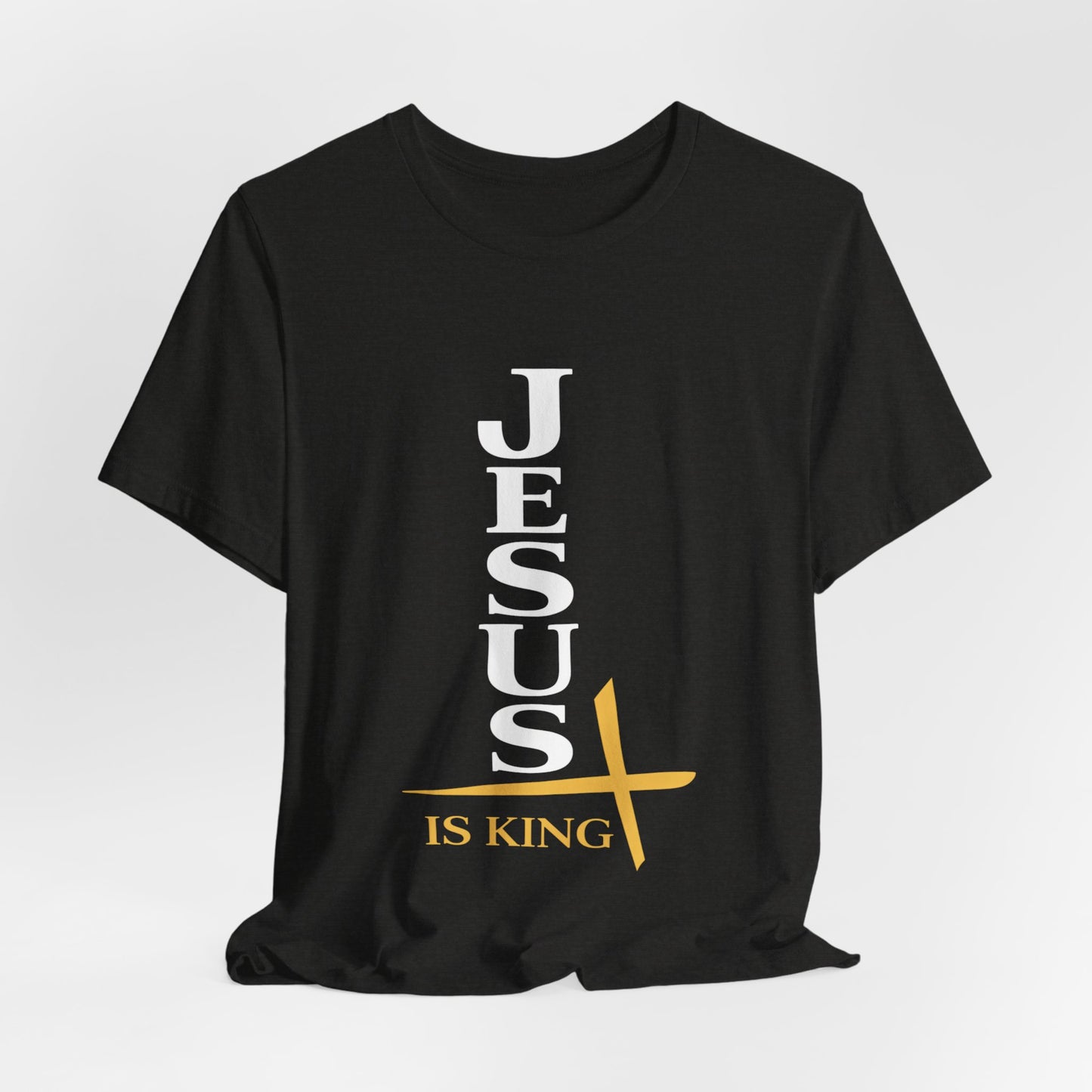 Jesus Is King — Vertical Cross Tee (JIK Back)