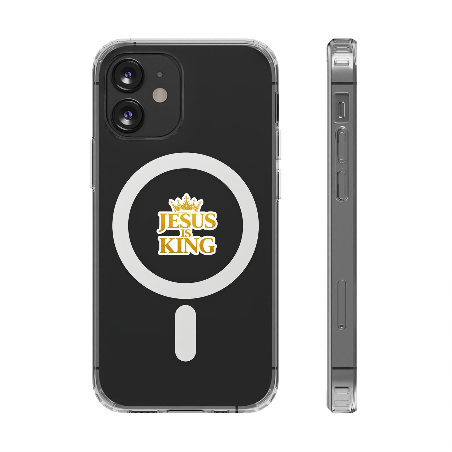 Jesus is King  — Clear Magnetic Phone Case