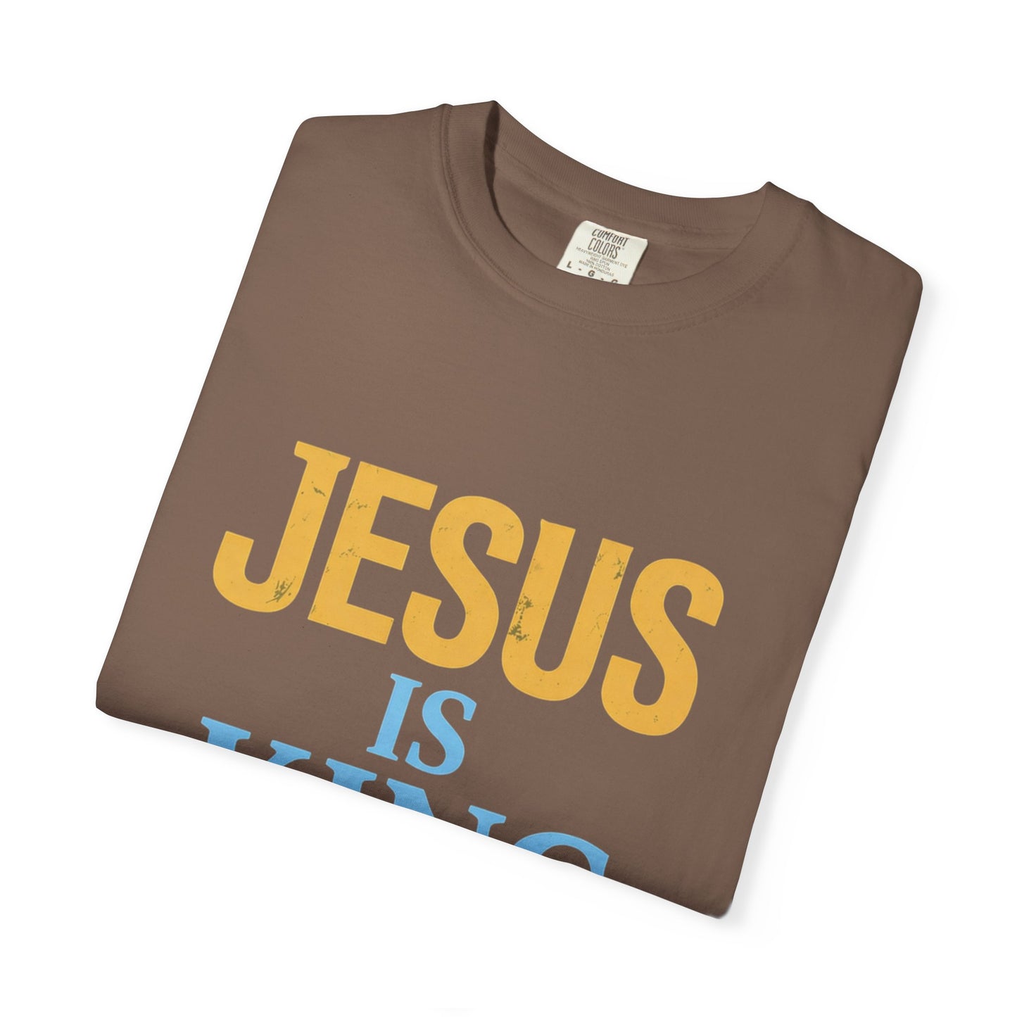 Jesus is King-Classic contrast tee