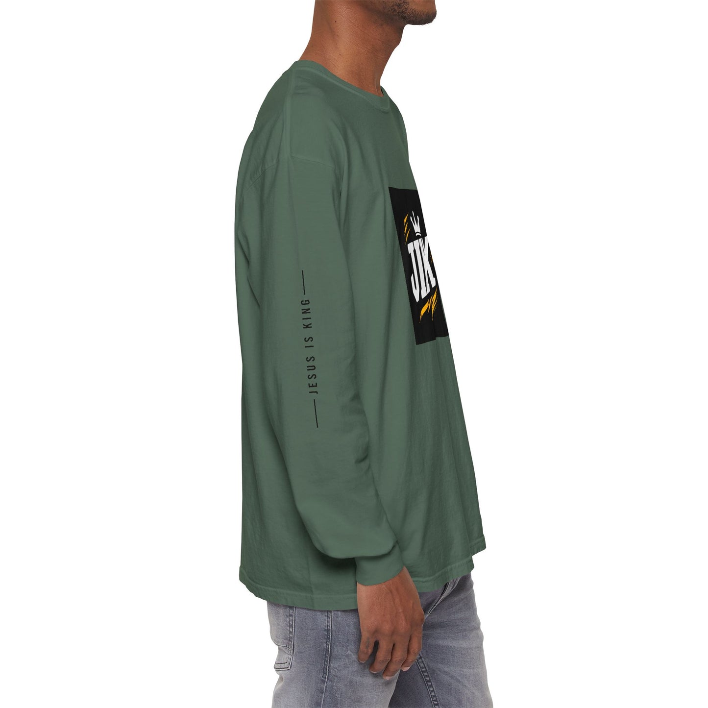 JIK Crown Long Sleeve — Bold Men's Tee