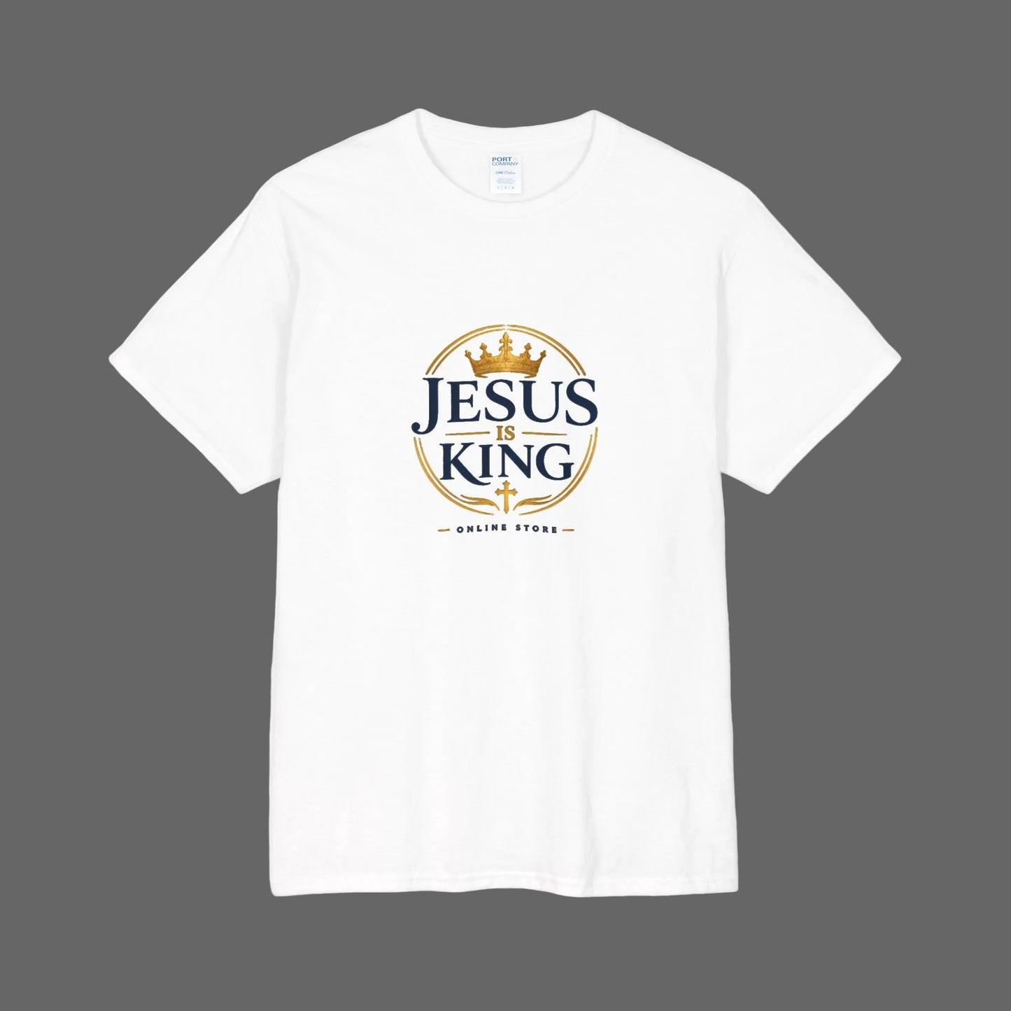 Jesus is King —Royal Crest Tee