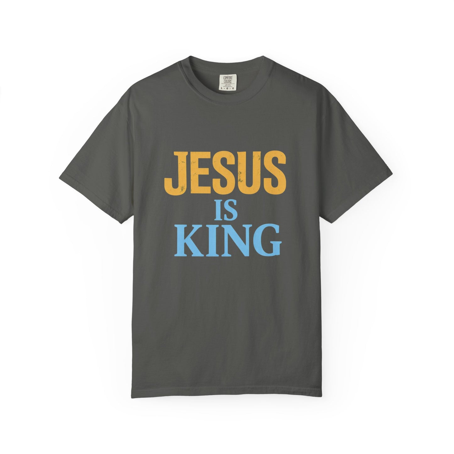 Jesus is King-Classic contrast tee