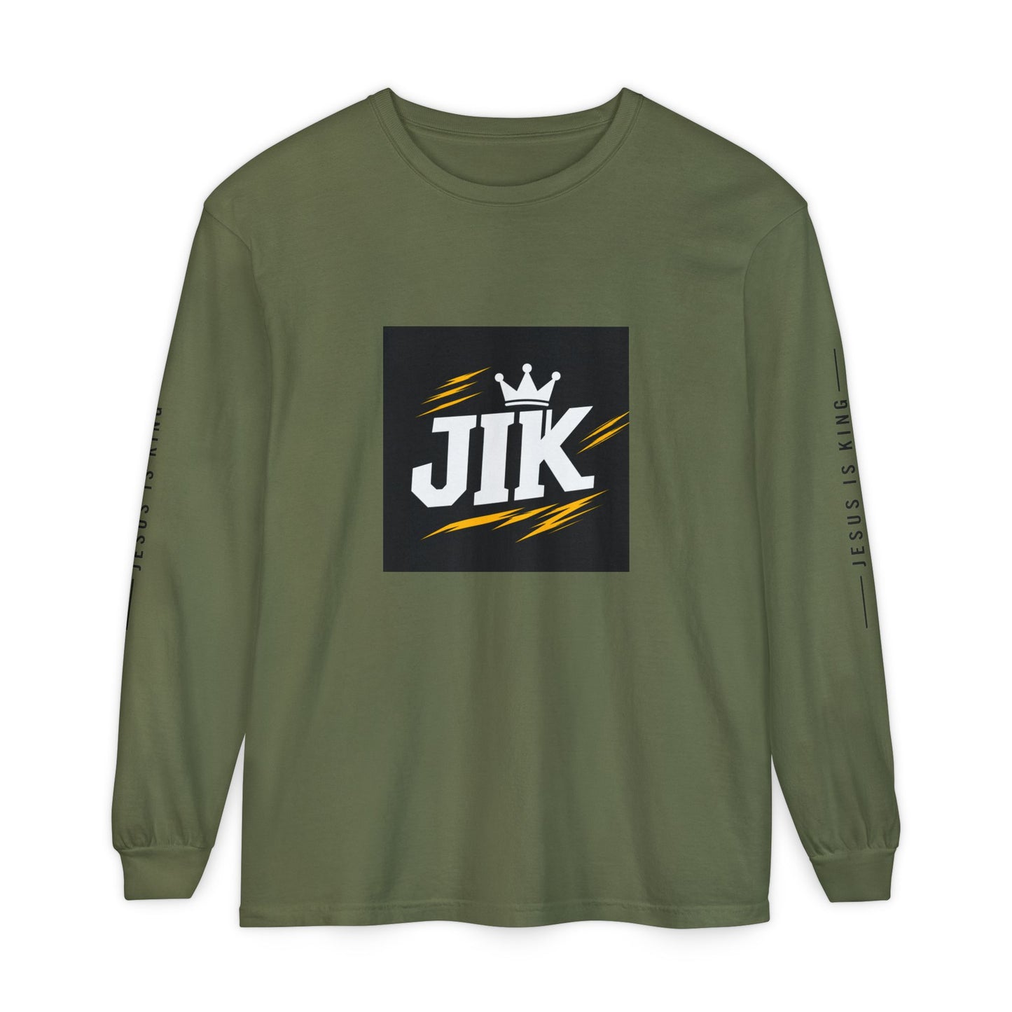 JIK Crown Long Sleeve — Bold Men's Tee