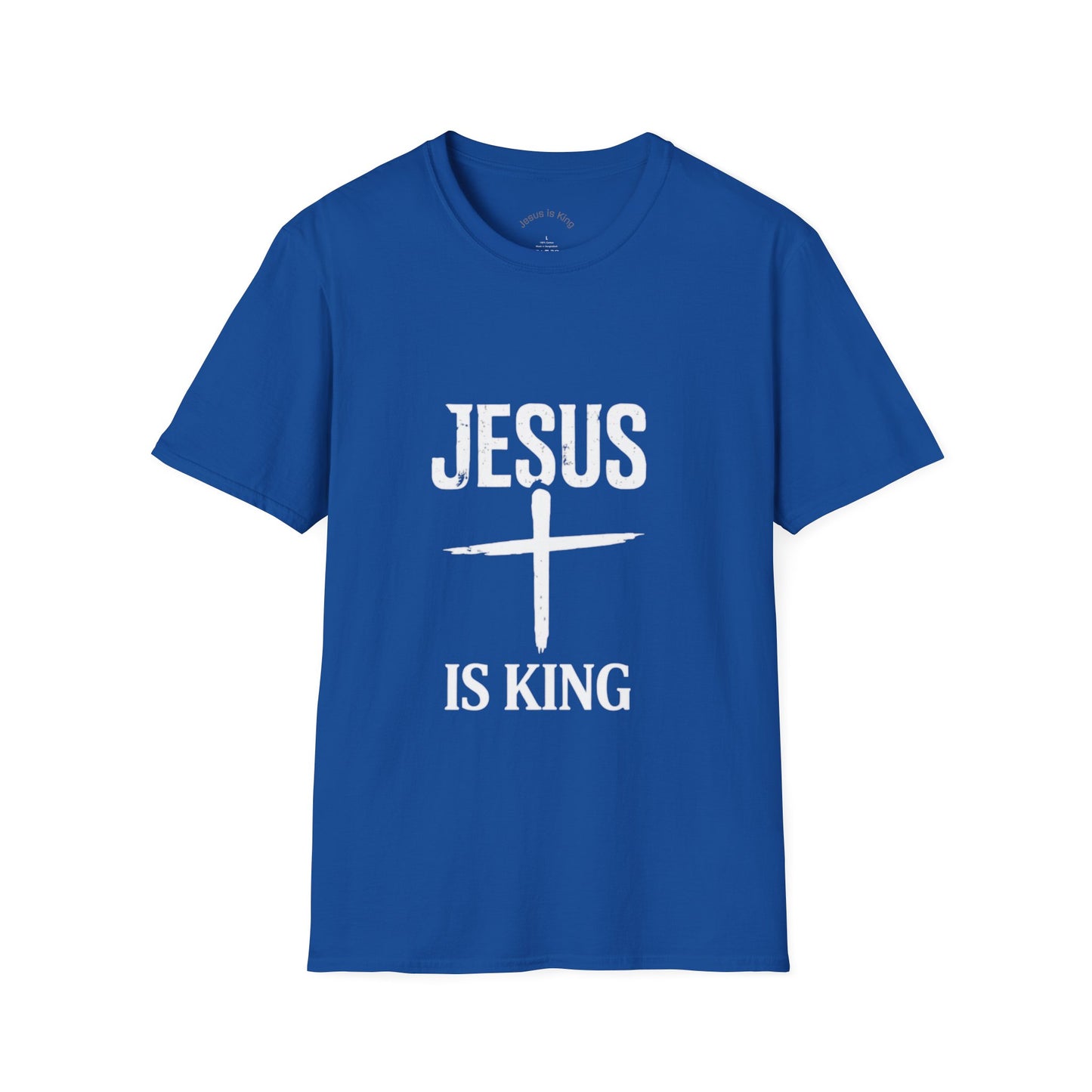 Cross Mark “Jesus Is King” —  Unisex Tee