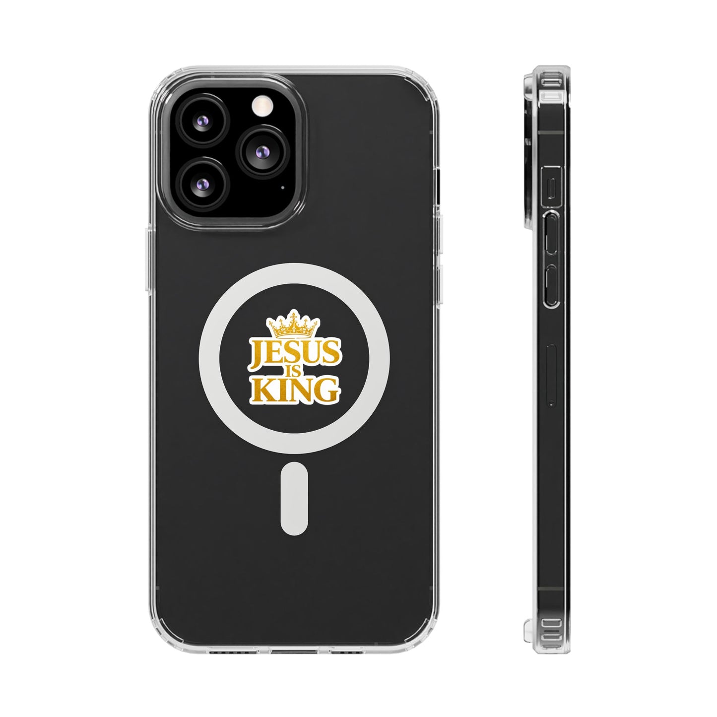 Jesus is King  — Clear Magnetic Phone Case