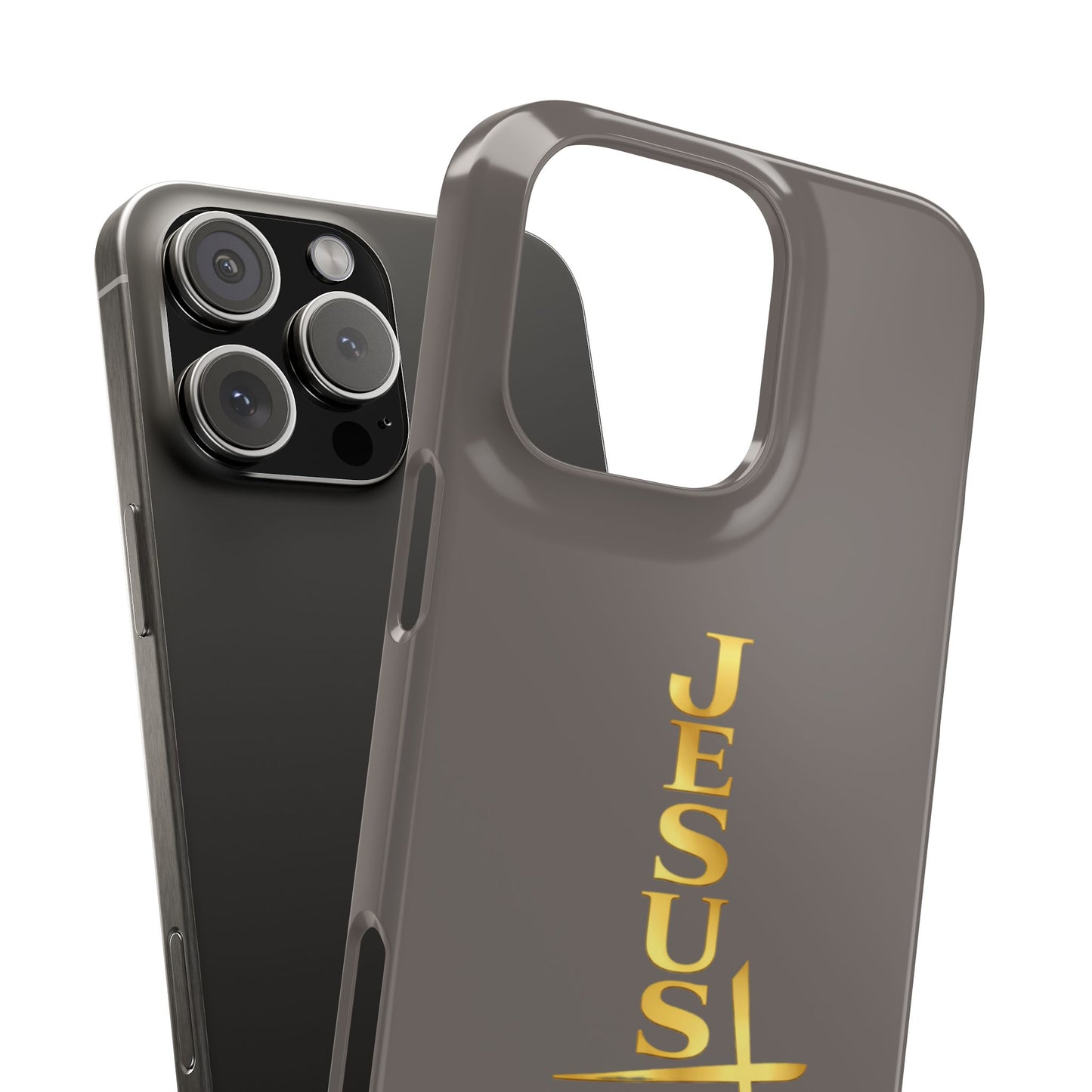 Jesus Is King — Gray Snap Phone Cover