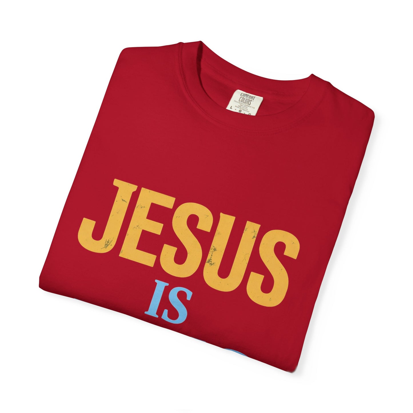 Jesus is King-Classic contrast tee