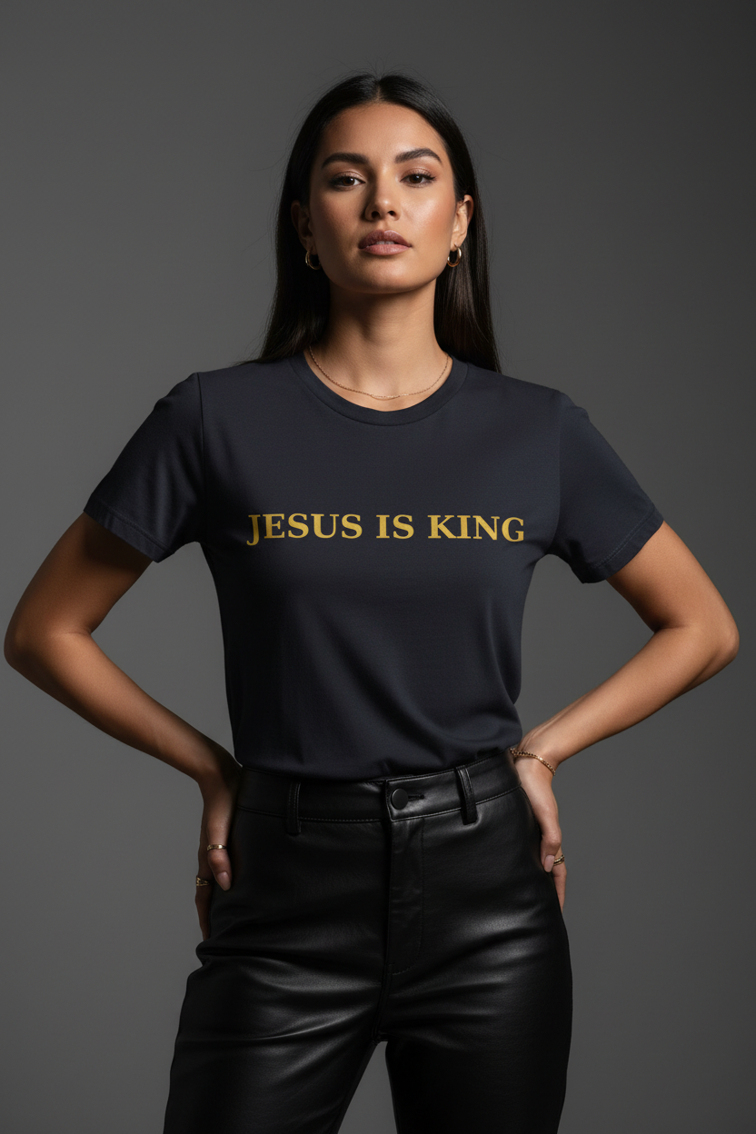 Signature Minimal “Jesus Is King” Tee