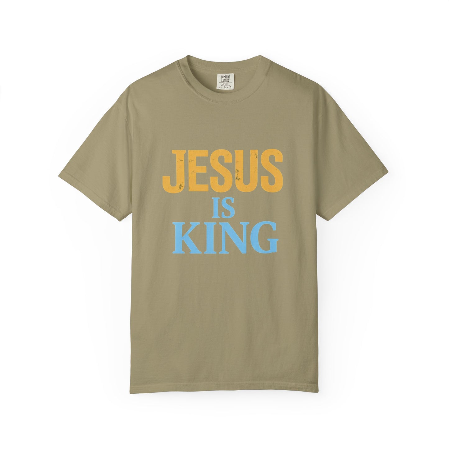 Jesus is King-Classic contrast tee
