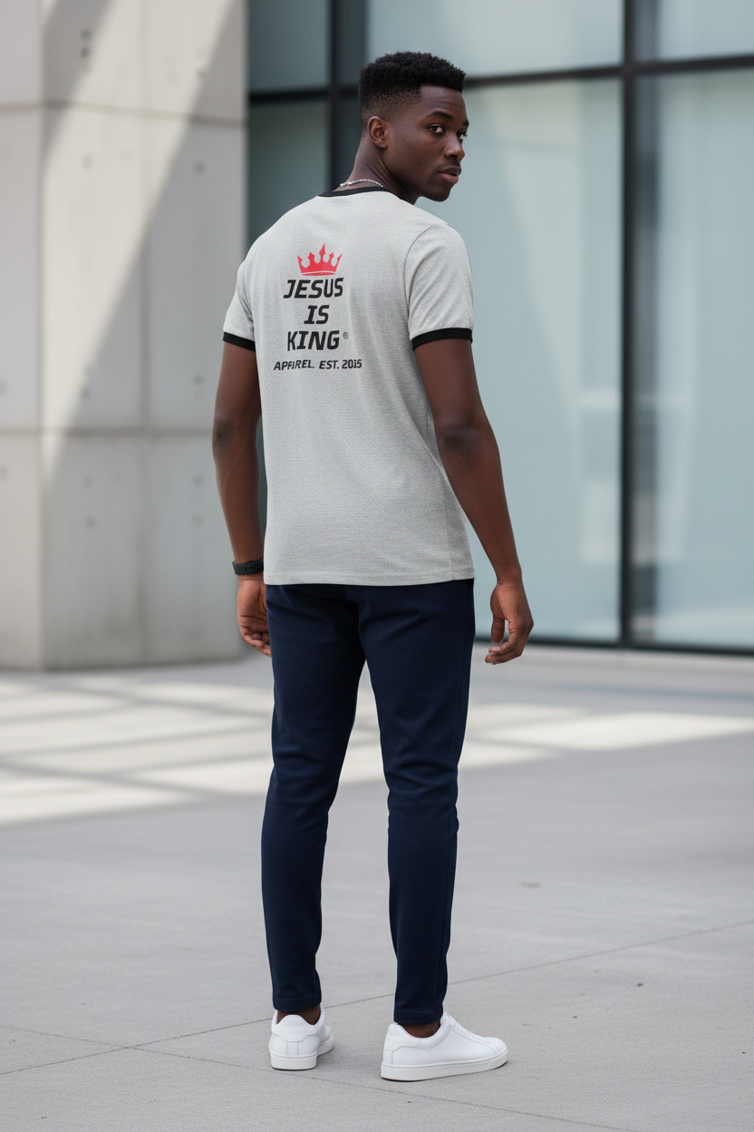 JIK Alive Ringer — Tee (Revelation 1:18)