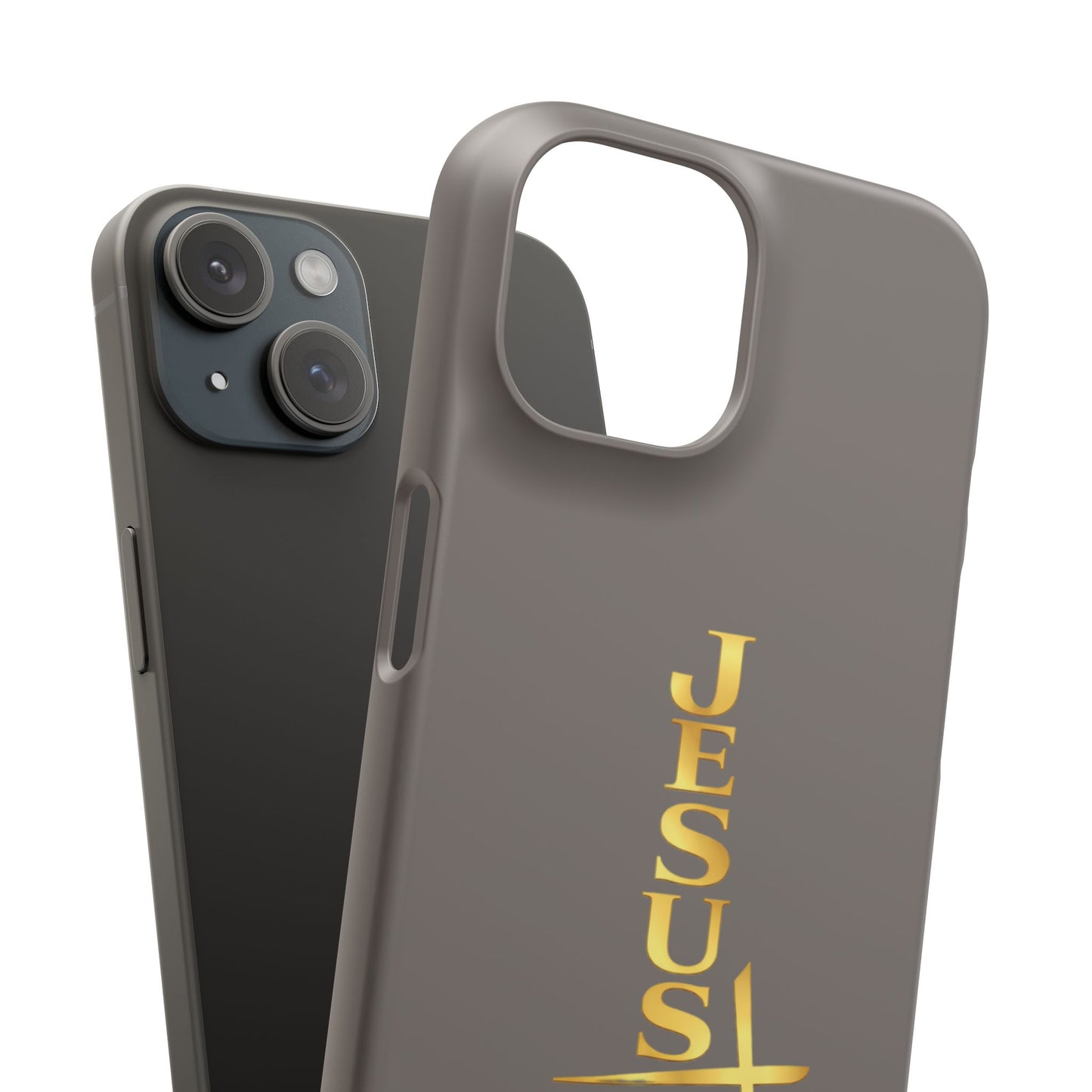 Jesus Is King — Gray Snap Phone Cover