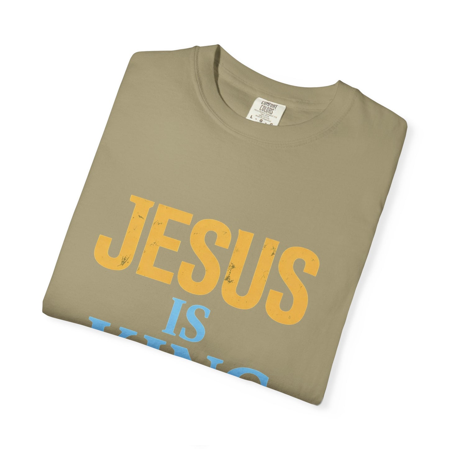 Jesus is King-Classic contrast tee