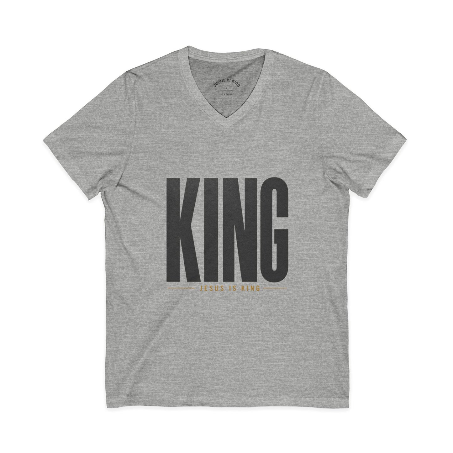 King Jesus Tee — Men’s Gray collection