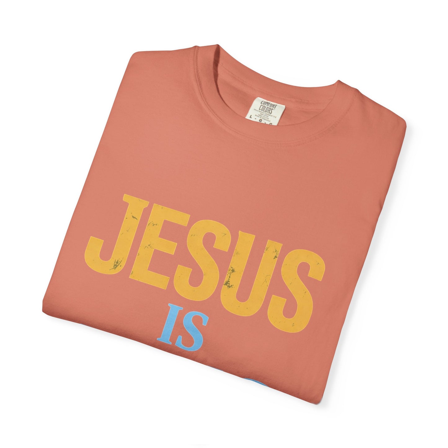 Jesus is King-Classic contrast tee