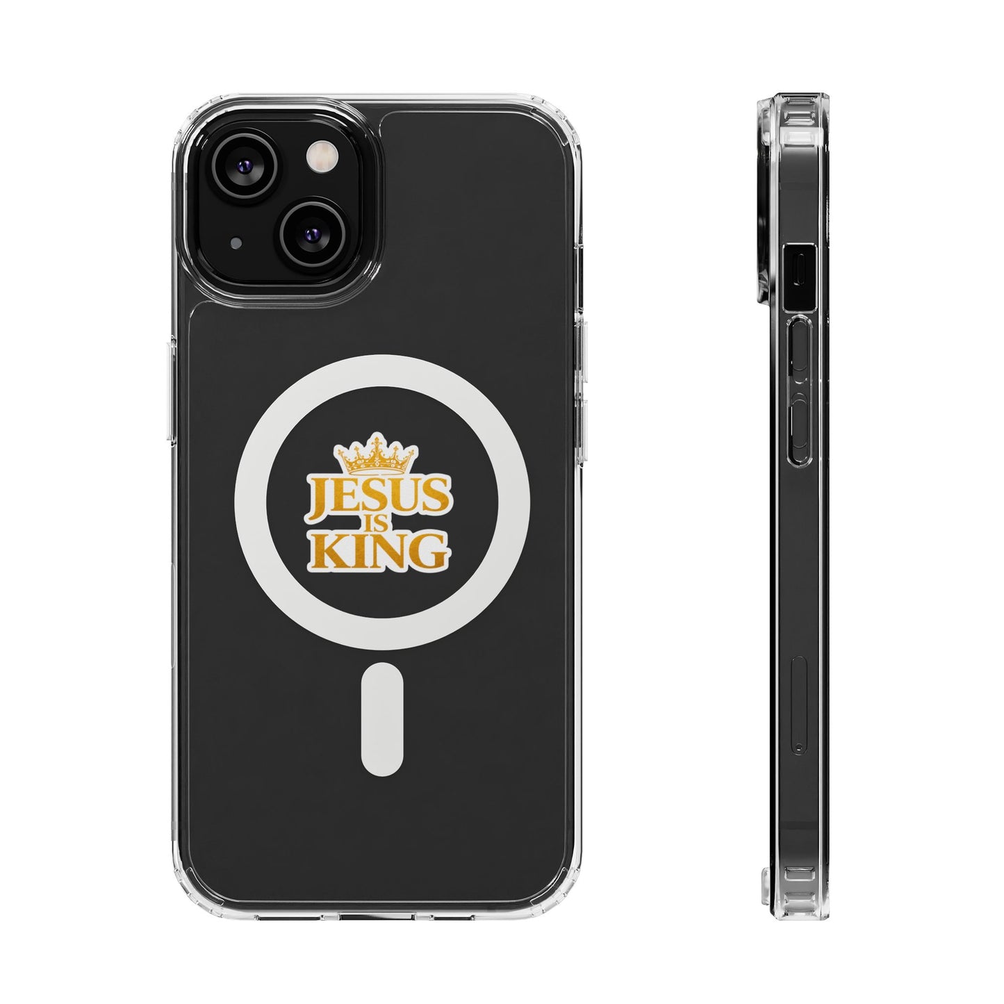Jesus is King  — Clear Magnetic Phone Case