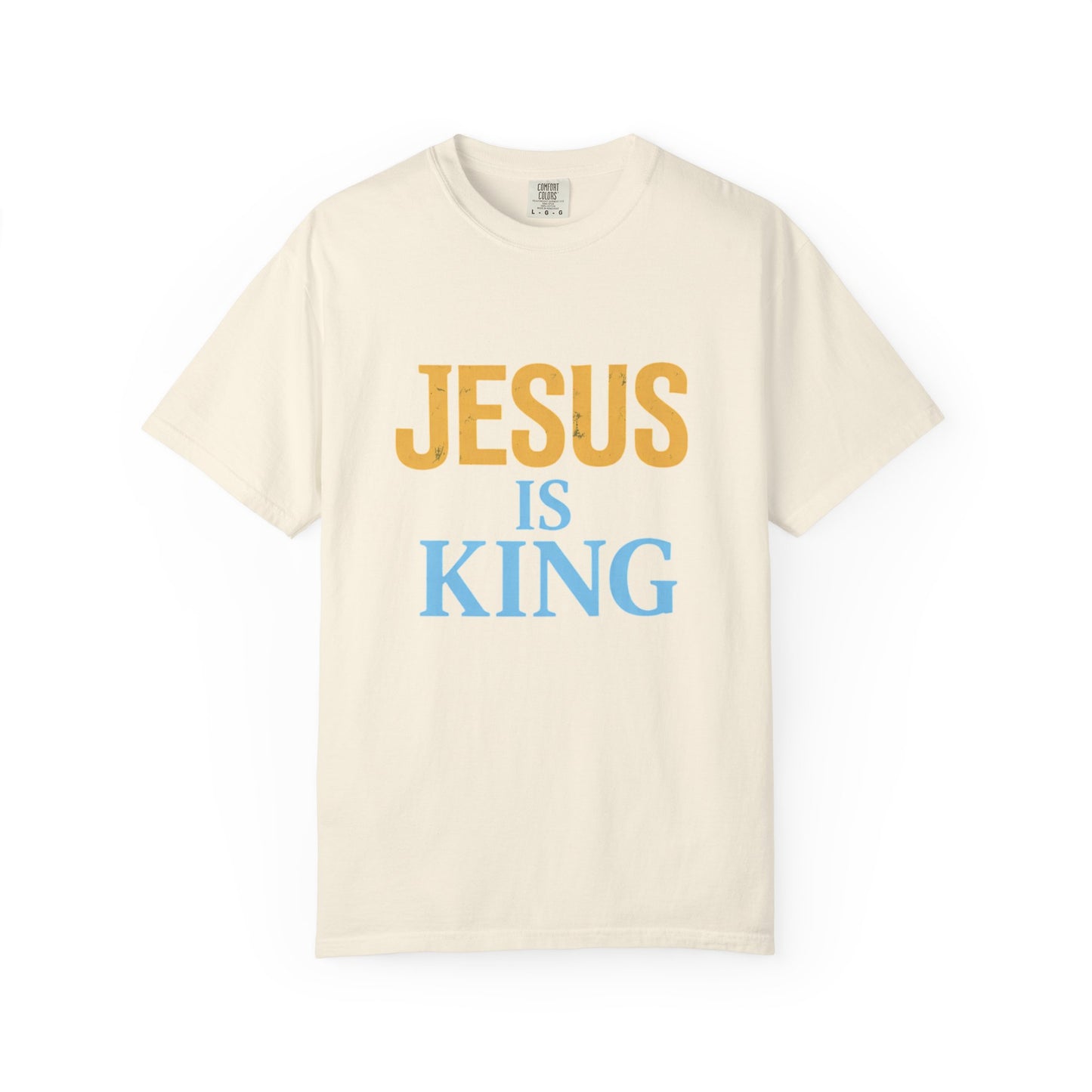 Jesus is King-Classic contrast tee