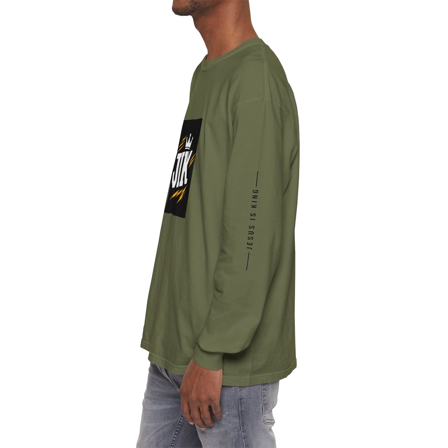 JIK Crown Long Sleeve — Bold Men's Tee