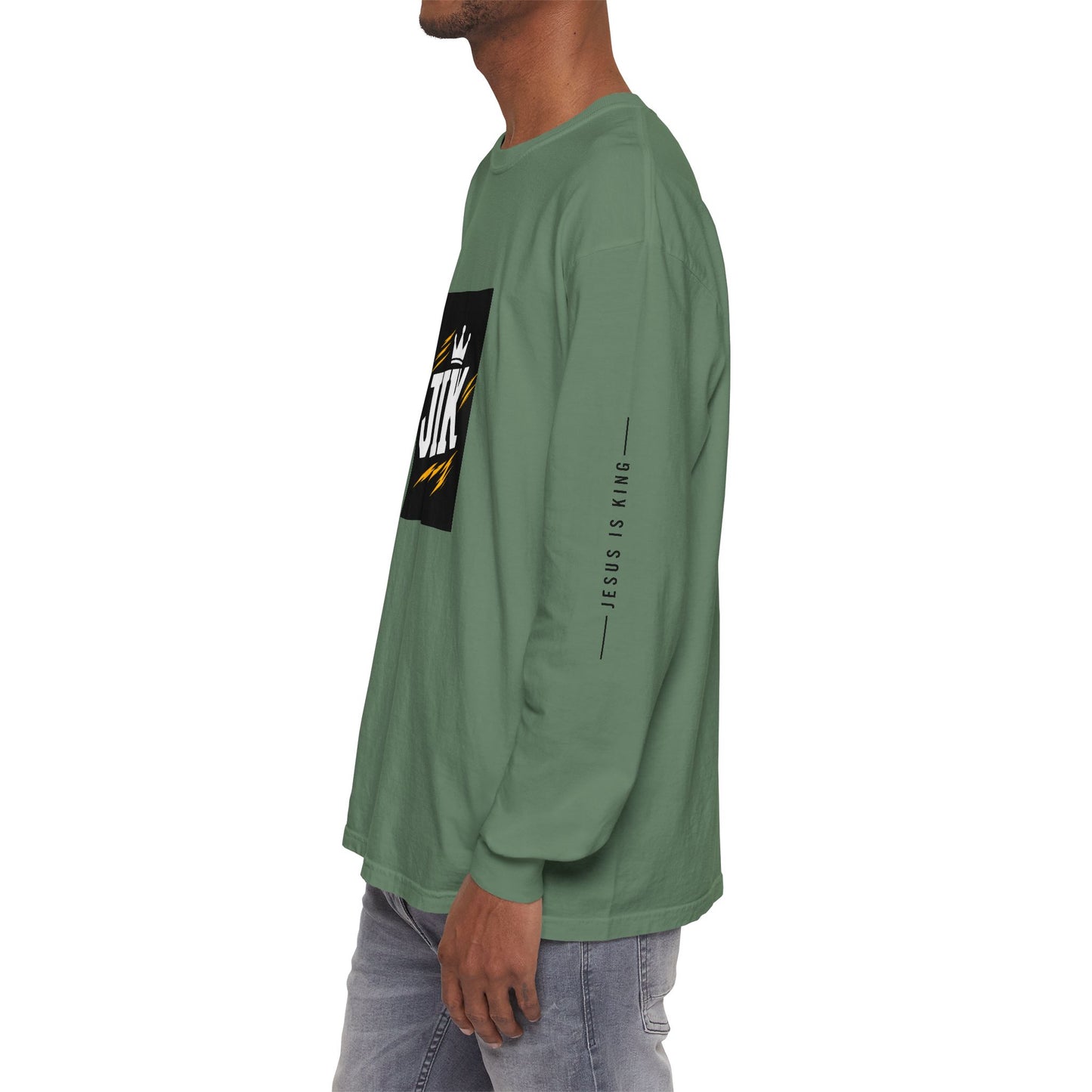 JIK Crown Long Sleeve — Bold Men's Tee