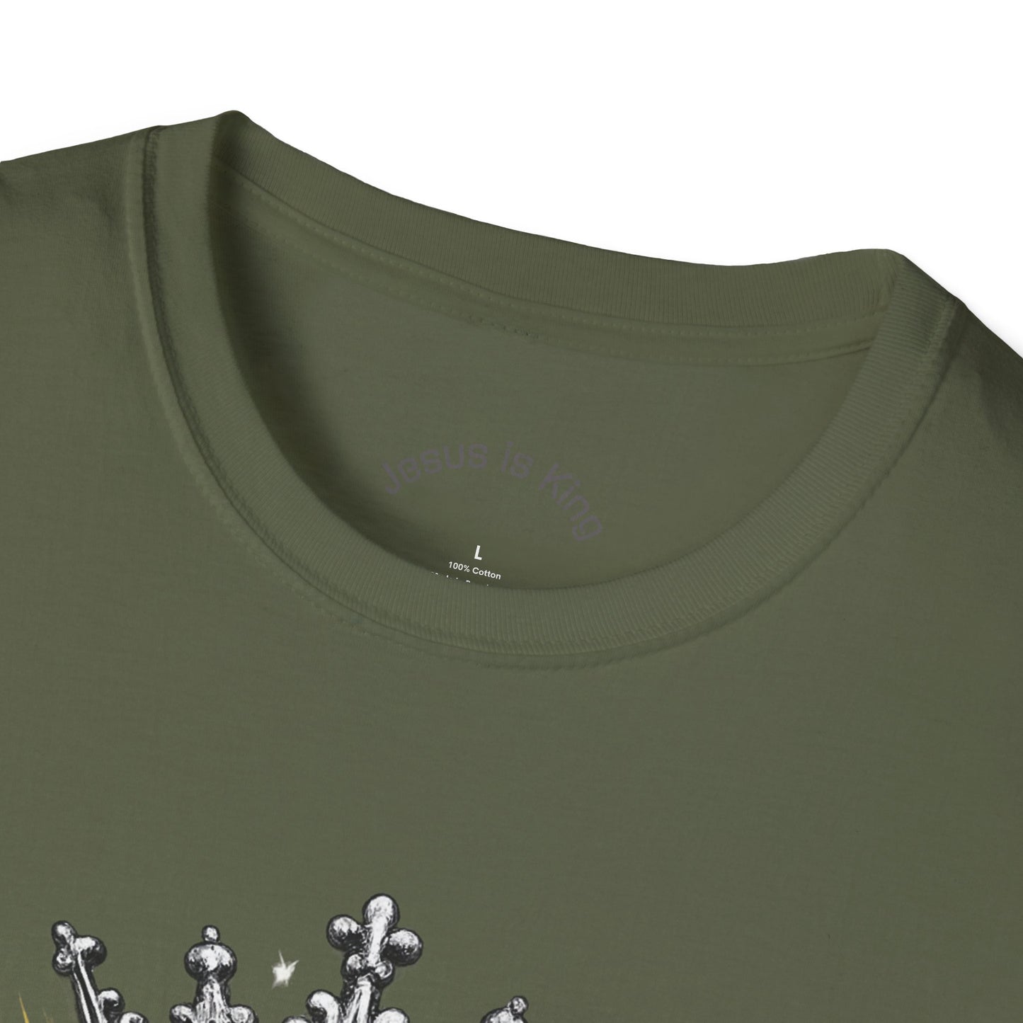 Jesus Is King  — Graphic Tee with Crown