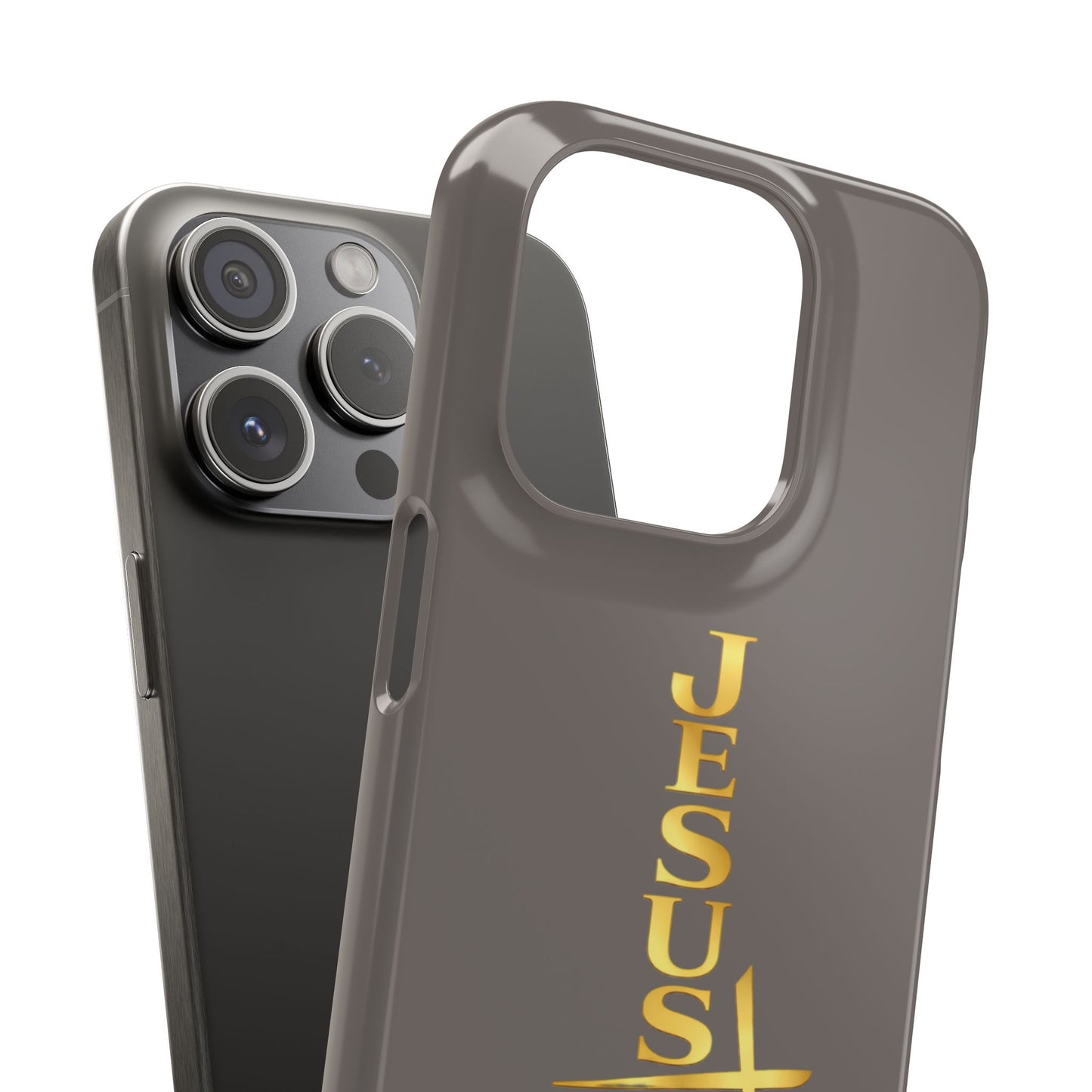 Jesus Is King — Gray Snap Phone Cover