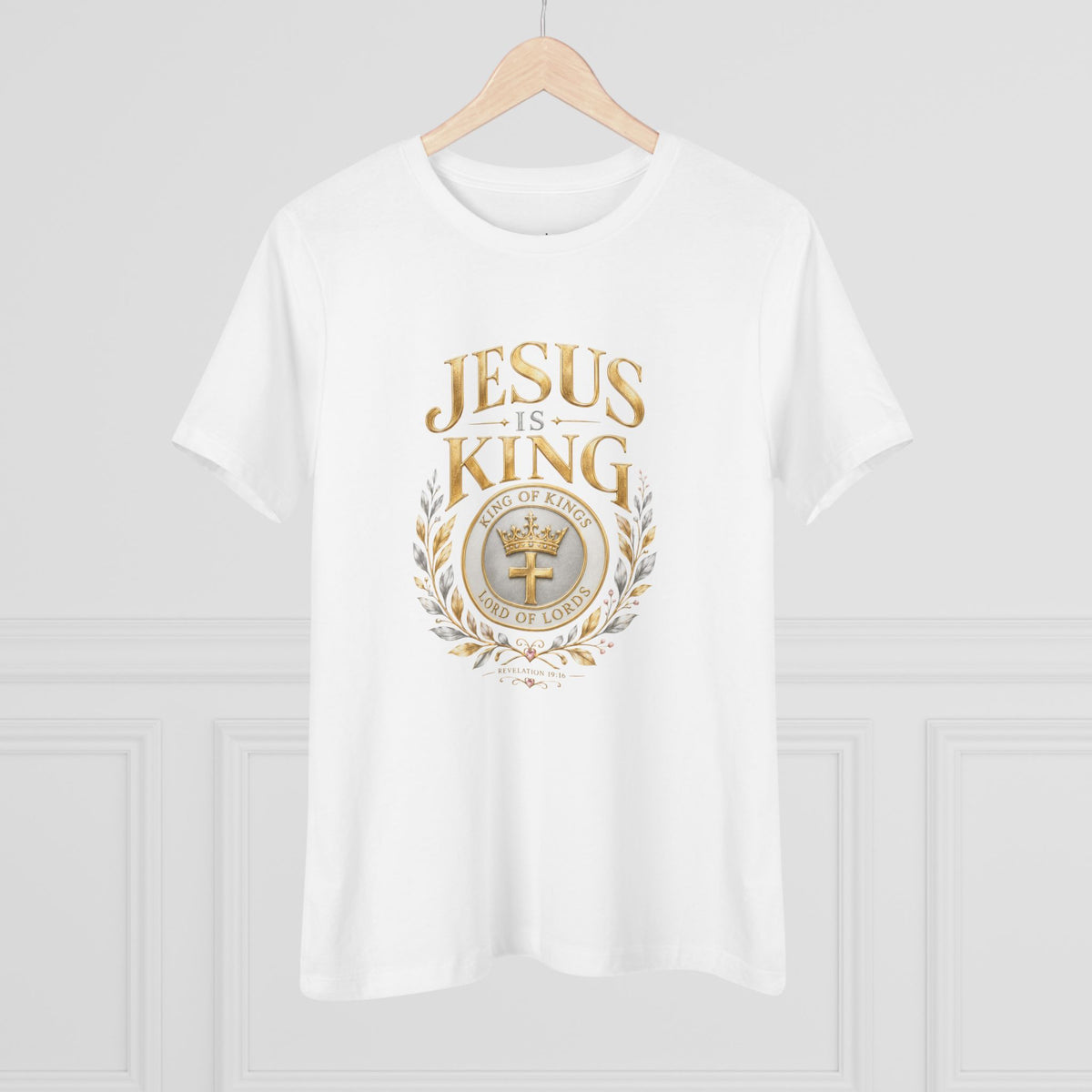 Jesus Is King Crown  —Women's Tee