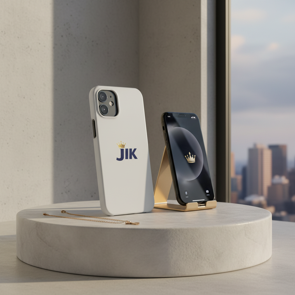 JIK Crown Logo  — Slim Protective Phone Case
