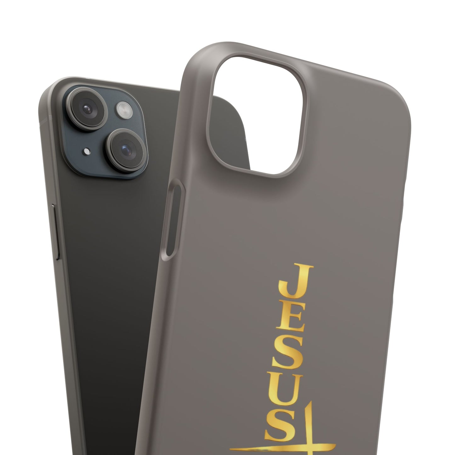 Jesus Is King — Gray Snap Phone Cover