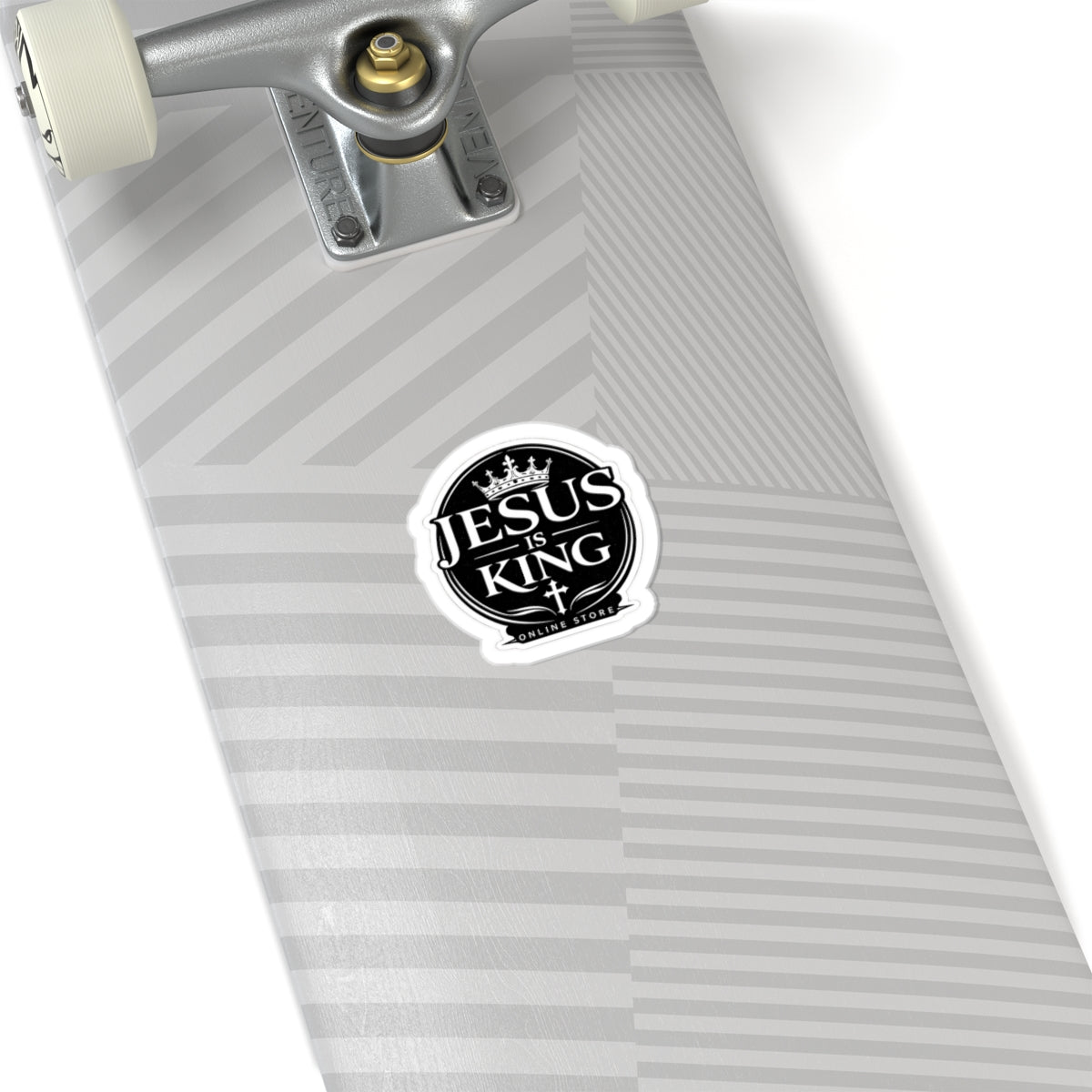 Jesus Is King Kiss —Cut Sticker
