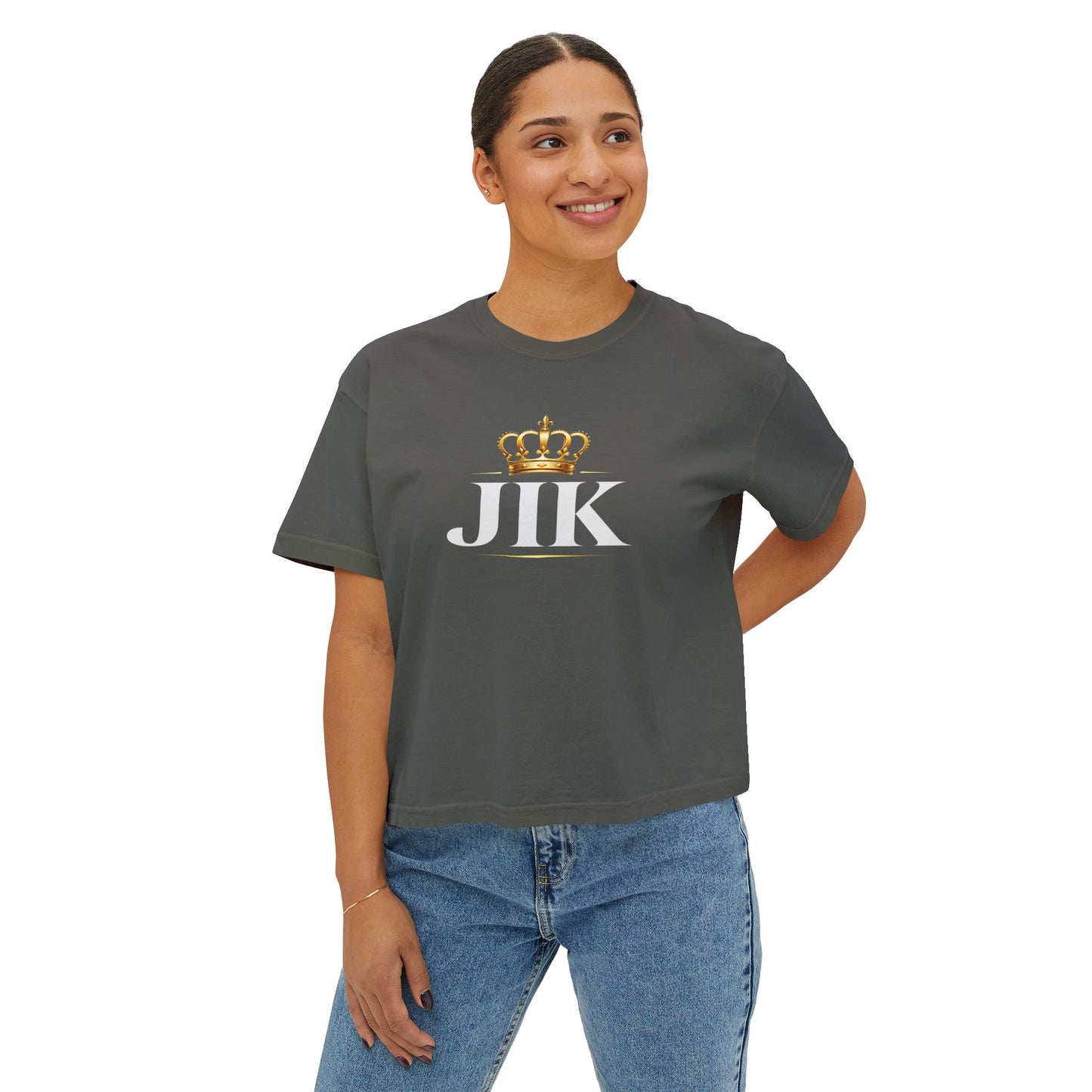 JIK Crowned- Women Boxy Tee