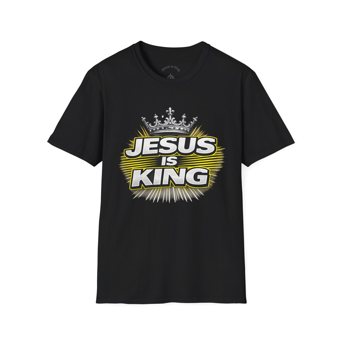 Jesus Is King  — Graphic Tee with Crown