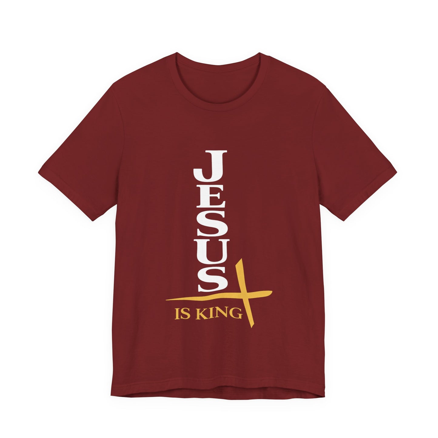 Jesus Is King — Vertical Cross Tee (JIK Back)