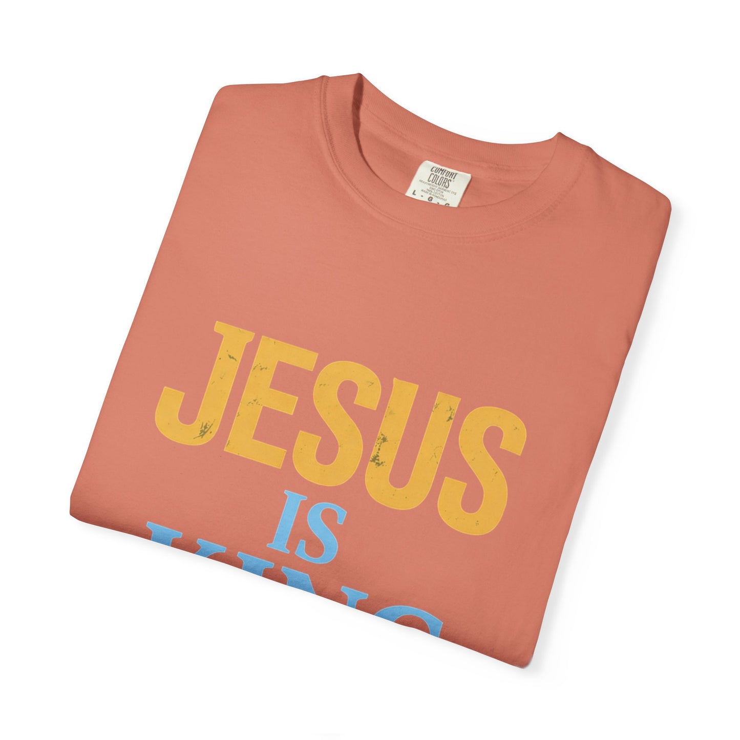 Jesus is King-Classic contrast tee