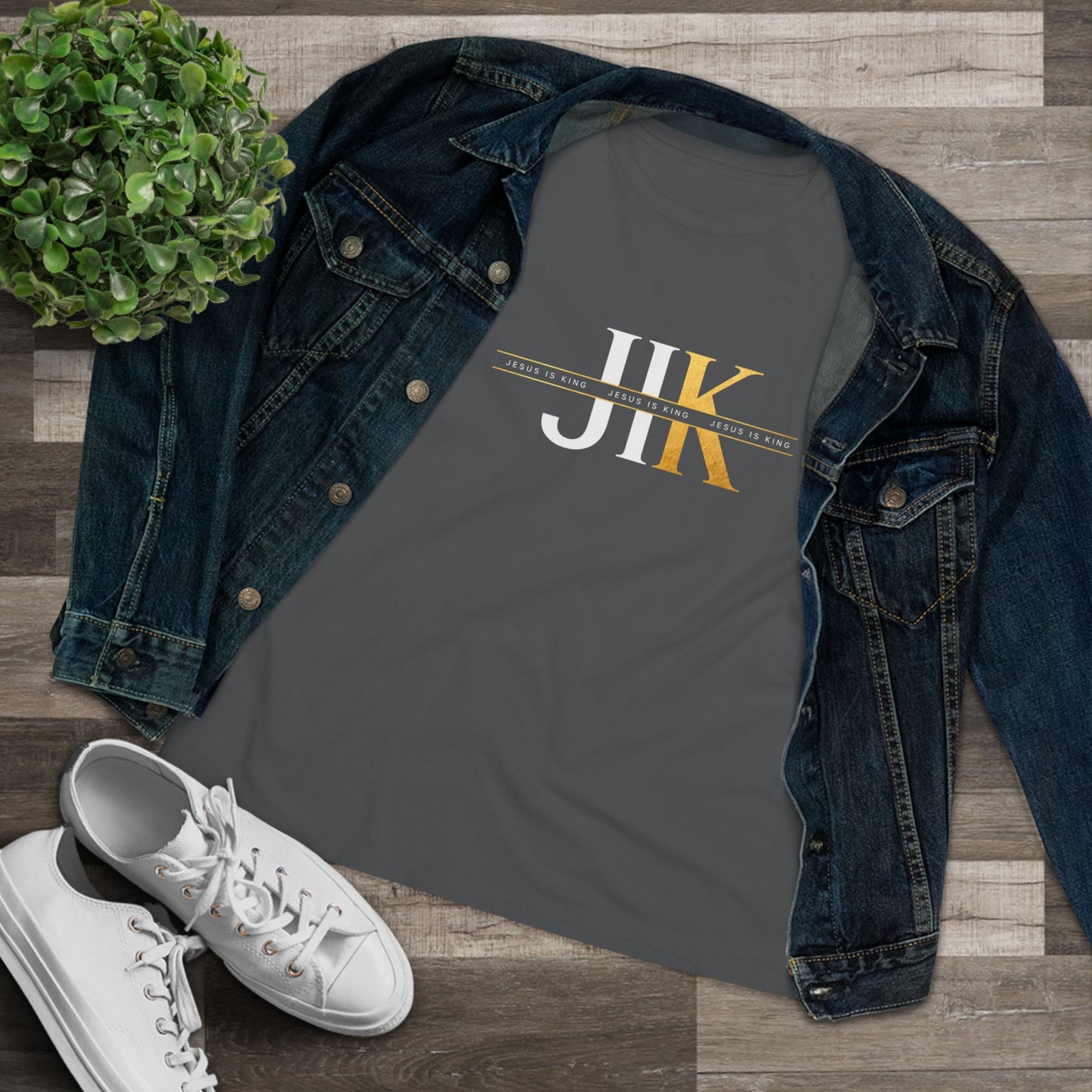 JIK Women's Tee  - Minimal Gold Graphic