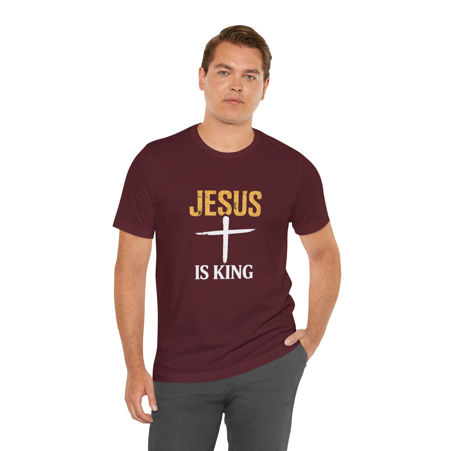 Jesus Is King —Bold Cross Tee