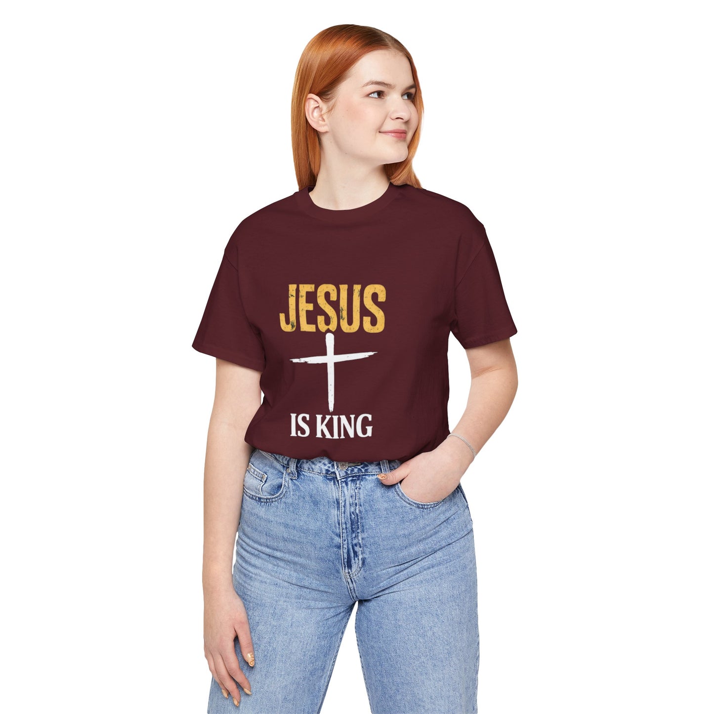 Jesus Is King —Bold Cross Tee