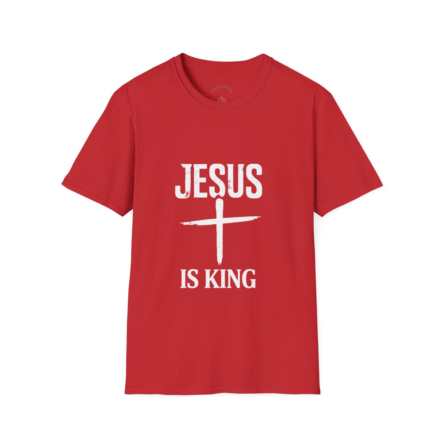 Cross Mark “Jesus Is King” —  Unisex Tee