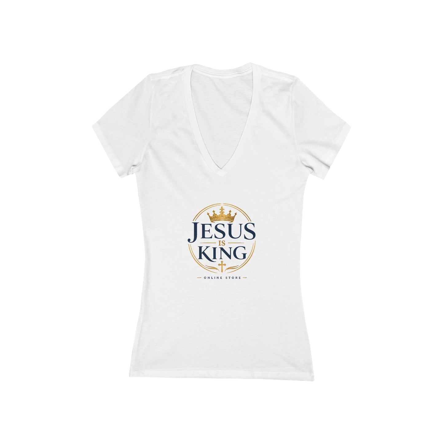 Jesus Is King  — Women's V-Neck Tee