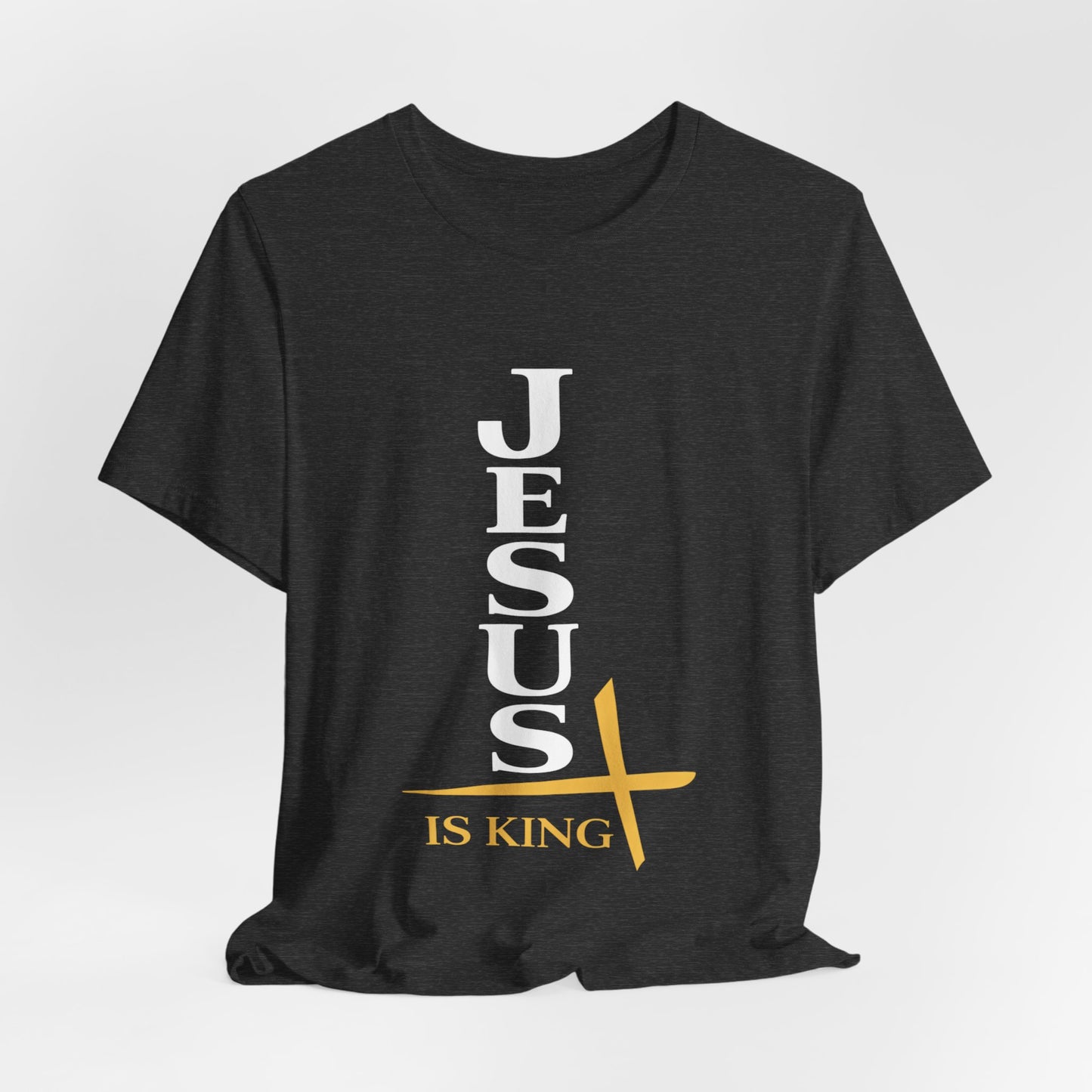 Jesus Is King — Vertical Cross Tee (JIK Back)