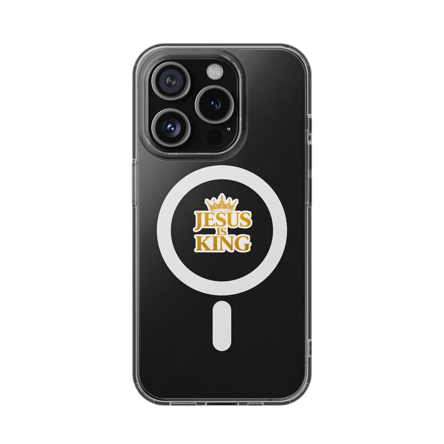 Jesus is King  — Clear Magnetic Phone Case