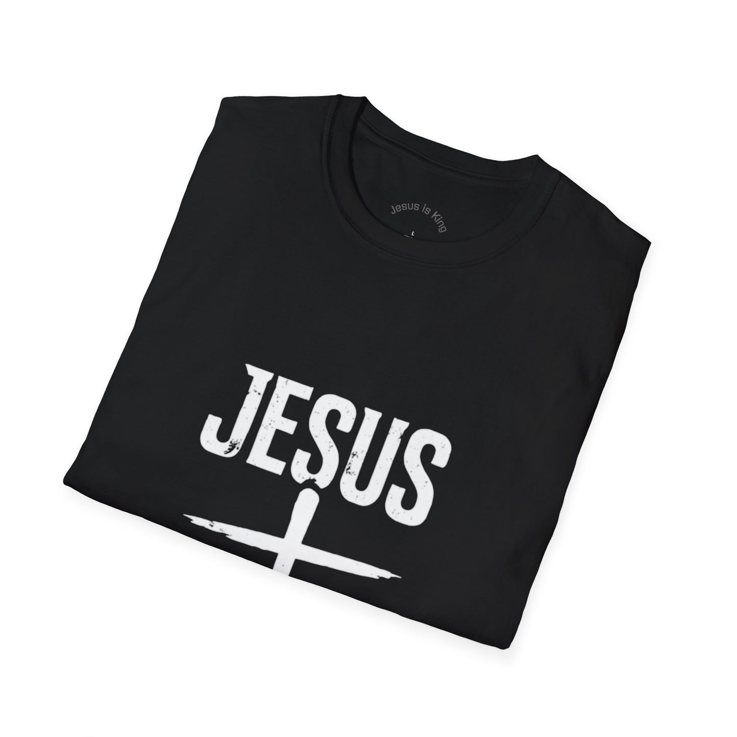Cross Mark “Jesus Is King” —  Unisex Tee