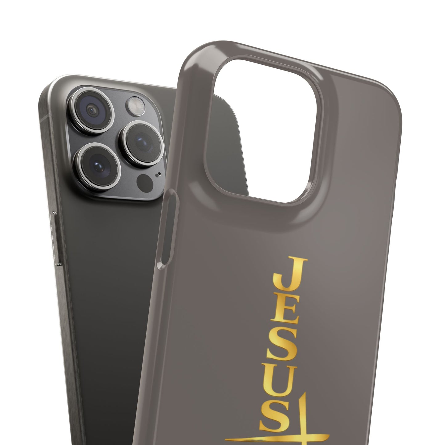Jesus Is King — Gray Snap Phone Cover