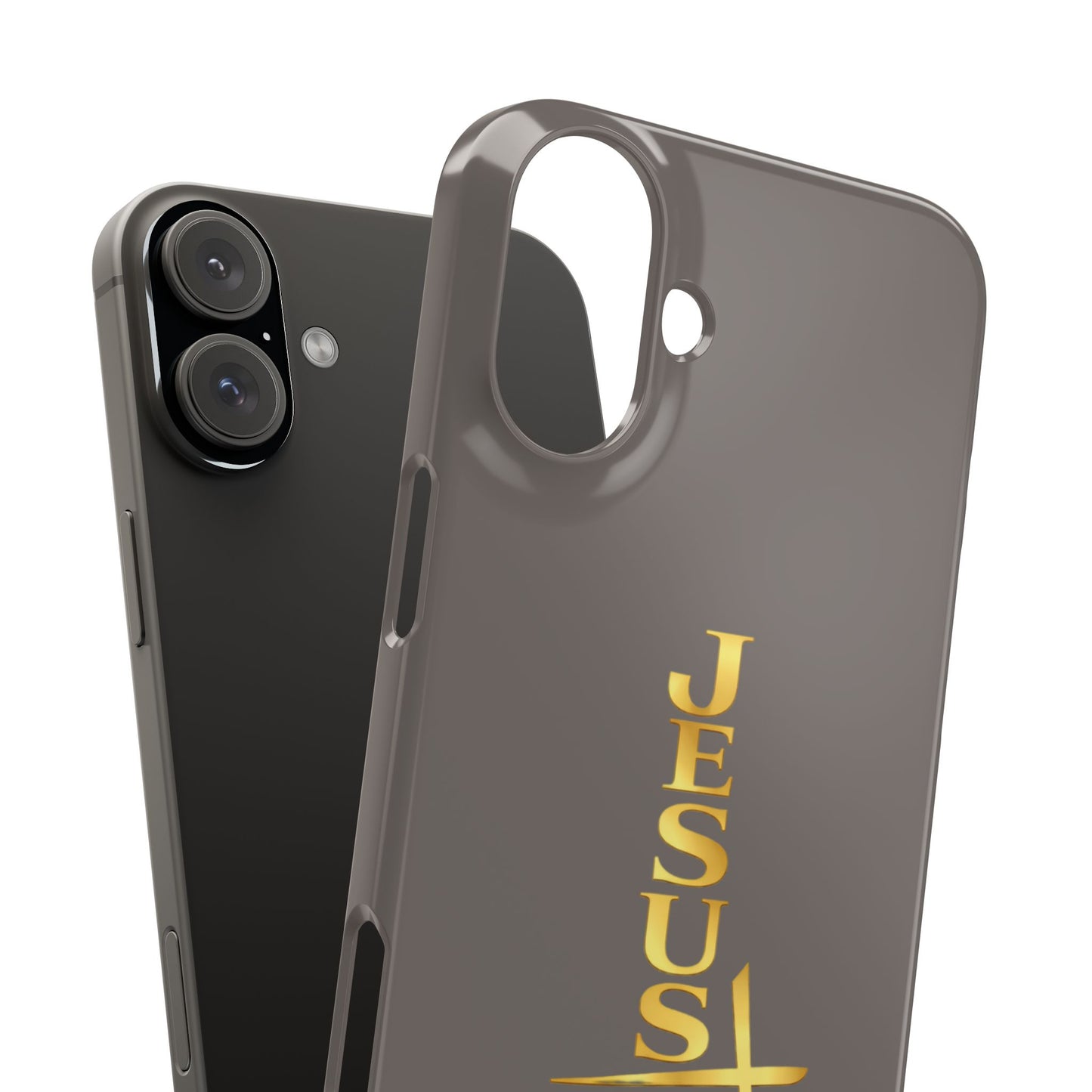 Jesus Is King — Gray Snap Phone Cover